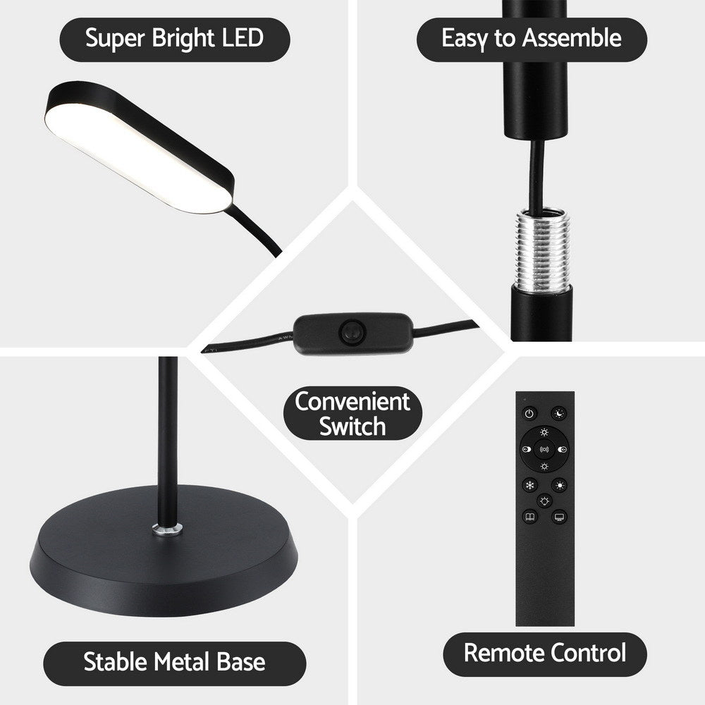 Artiss LED Floor Lamp with Remote Control & 4 Color Temperature Reading Living Room Bedroom Office Awezingly