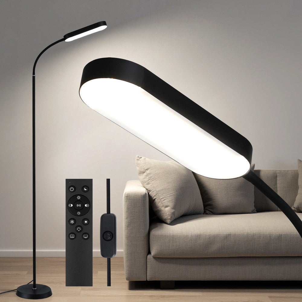 Artiss LED Floor Lamp with Remote Control & 4 Color Temperature Reading Living Room Bedroom Office Awezingly