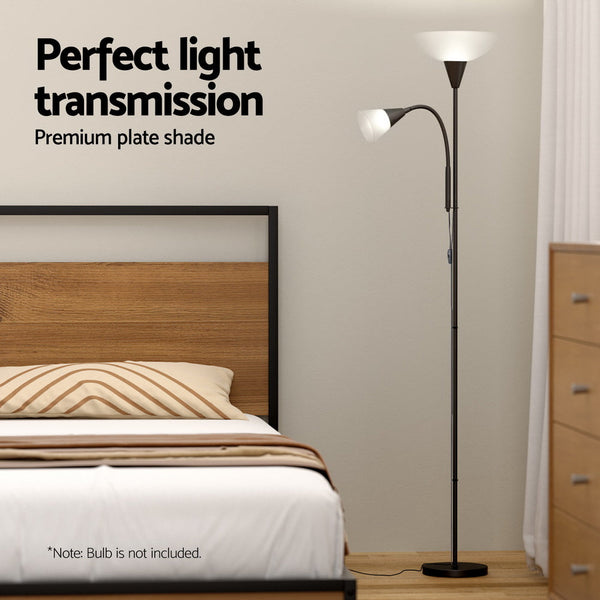 Artiss Floor Lamp Mother and Child Modern Home Living Room Office Reading Black Artiss