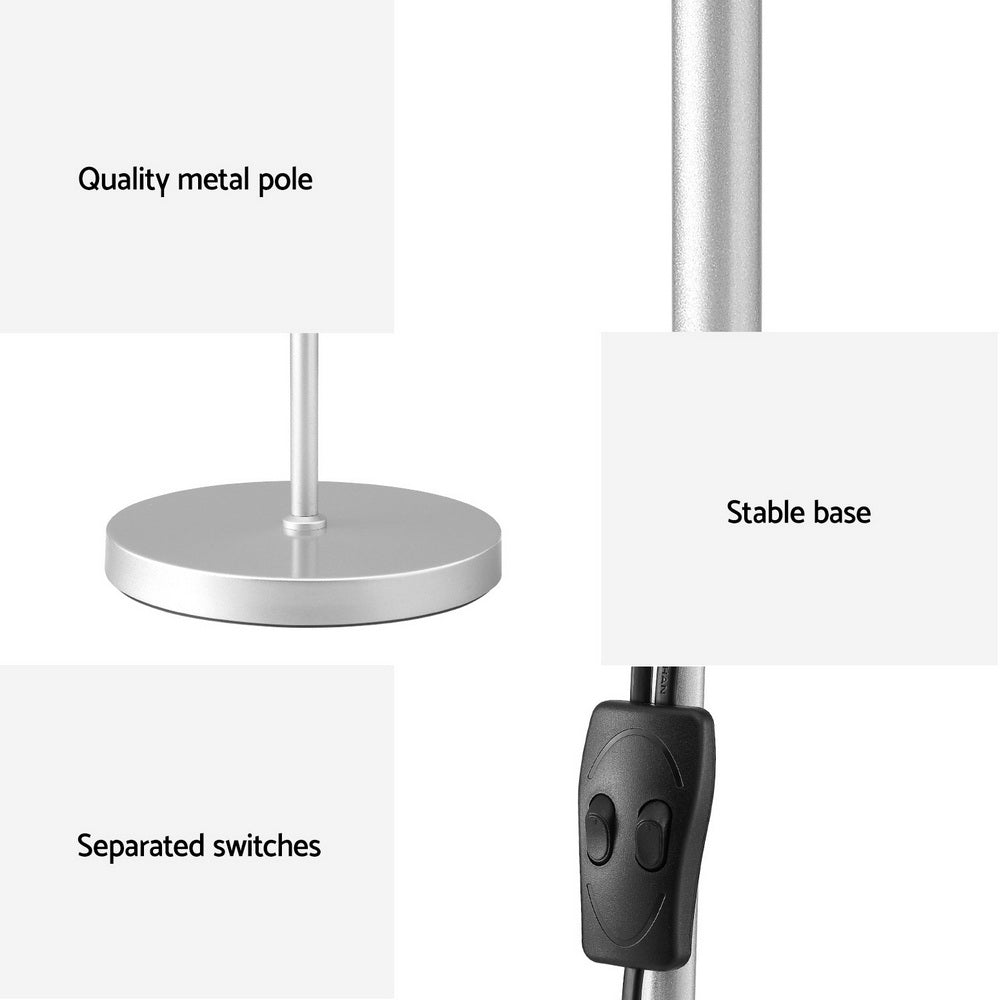 Artiss Floor Lamp Mother and Child Modern Home Living Room Office Reading Silver Artiss