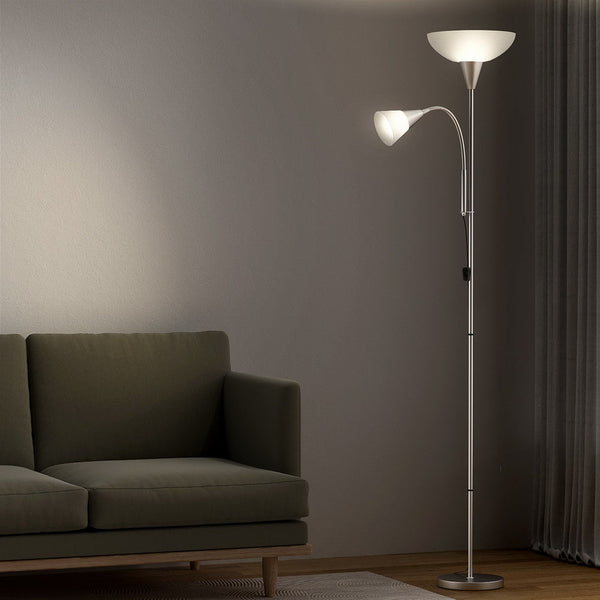 Artiss Floor Lamp Mother and Child Modern Home Living Room Office Reading Silver Artiss
