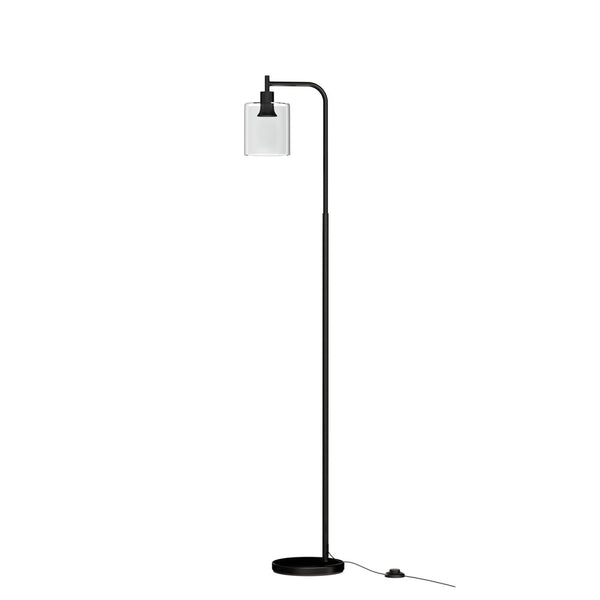 Artiss Floor Lamp Light Stand Modern Home Living Room Office Reading Glass Shade Black Artiss