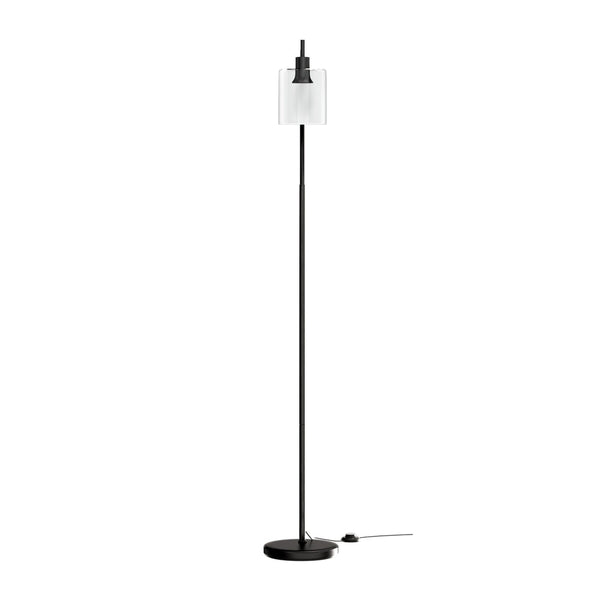 Artiss Floor Lamp Light Stand Modern Home Living Room Office Reading Glass Shade Black Artiss