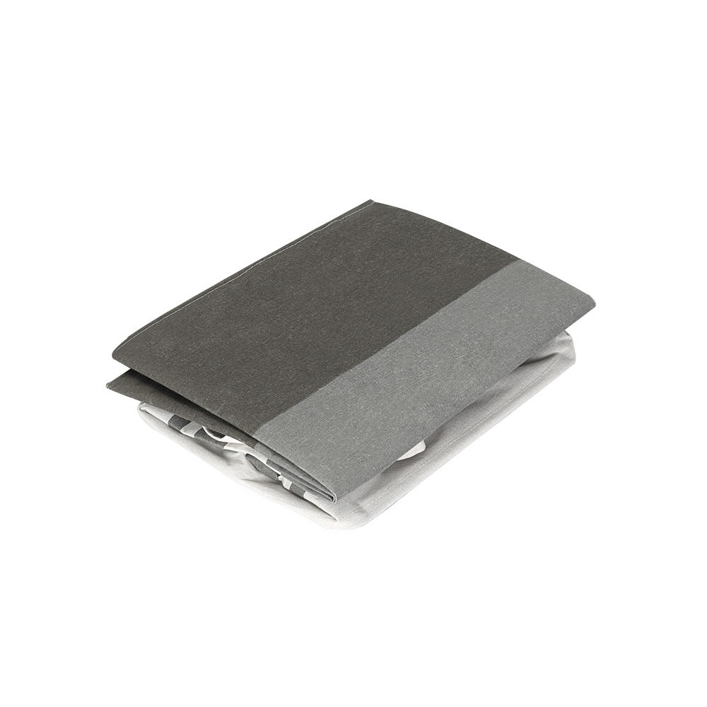 Artiss 2X Laundry Basket Hamper Foldable White Grey Artiss