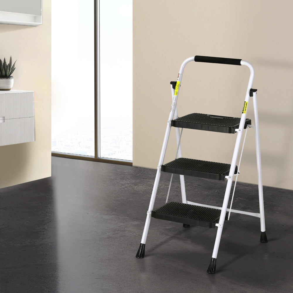 Giantz 3 Step Ladder Multi-Purpose Folding Steel Light Weight Platform Does not apply