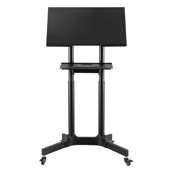 Artiss Mobile Lectern Stand, Adjustable Sit-to-Stand Presentation Podium w/ Wheels Black Artiss