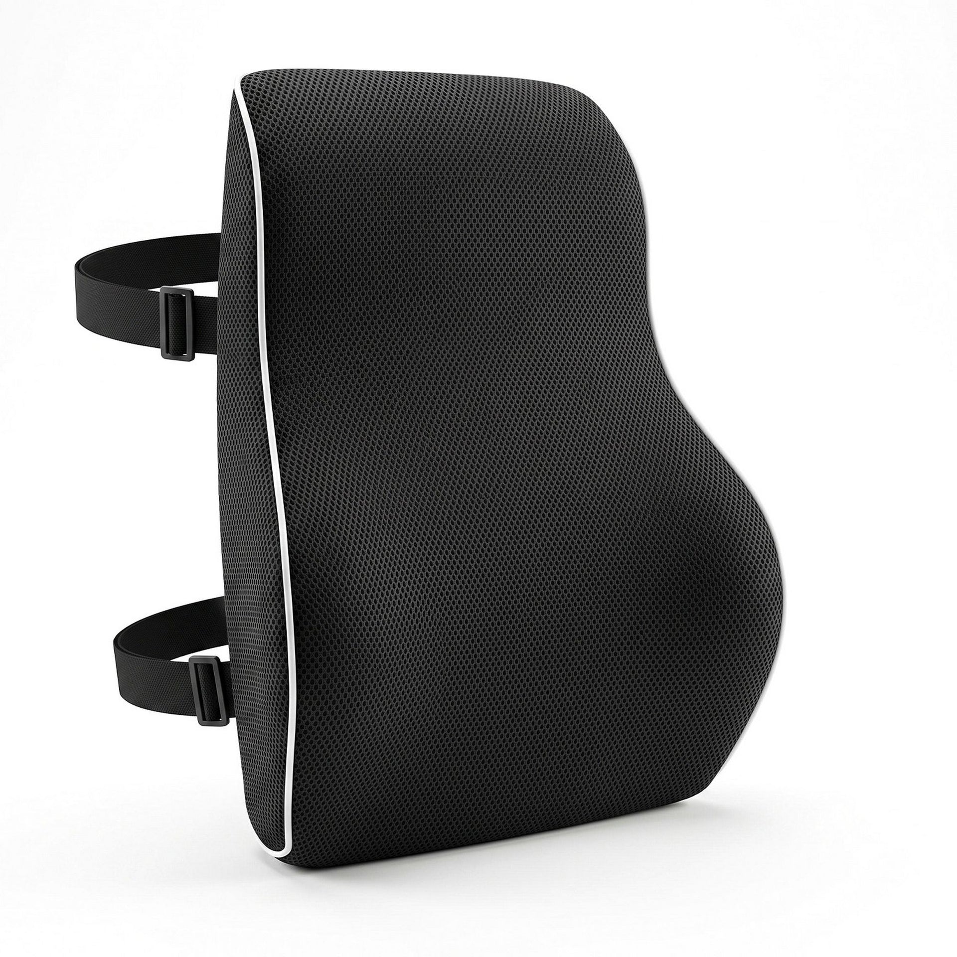 Artiss Ergonomic Lumbar Support Cushion for Office Chair and Car Memory Foam Lumbar Pillow for Back, Breathable Back Support Pillow with Adjustable Straps for Office Gaming Car Home Awezingly