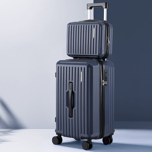 Wanderlite 2pcs Trunk Luggage Suitcase Travel Carry On TSA Lock 12