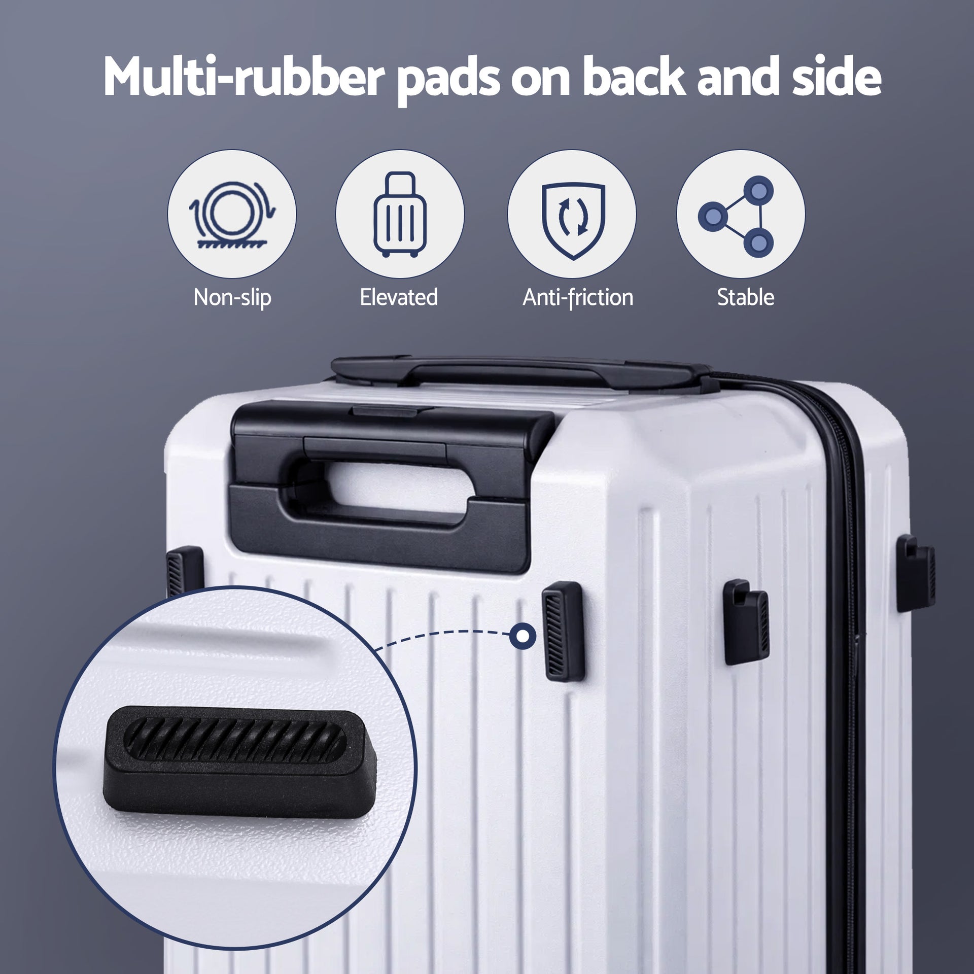 Wanderlite 2pcs Trunk Luggage Suitcase Travel Carry On TSA Lock 12