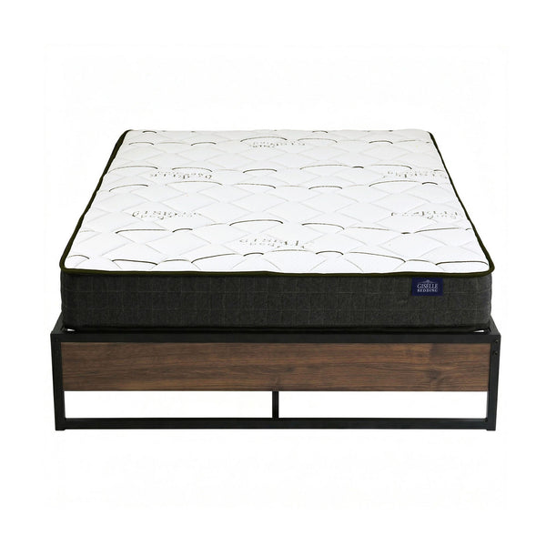 Giselle Double Mattress 16cm and Artiss Metal Bed Frame Set for Guest Rooms Studios Awezingly