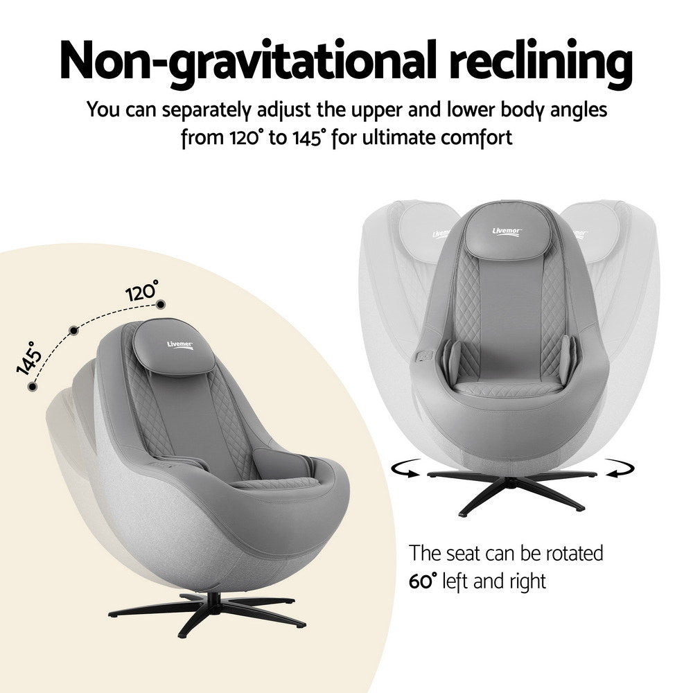 Livemor Massage Chair Electric Recliner Home Massager 3D ROLI Awezingly