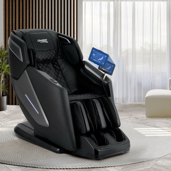 Livemor 4D Massage Chair Electric Recliner Home Massager Black Livemor