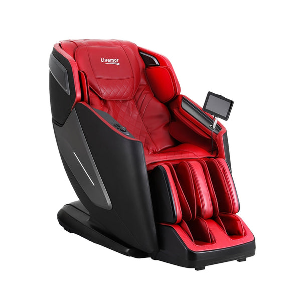 Livemor 4D Massage Chair Electric Recliner Home Massager Red Does Not Apply