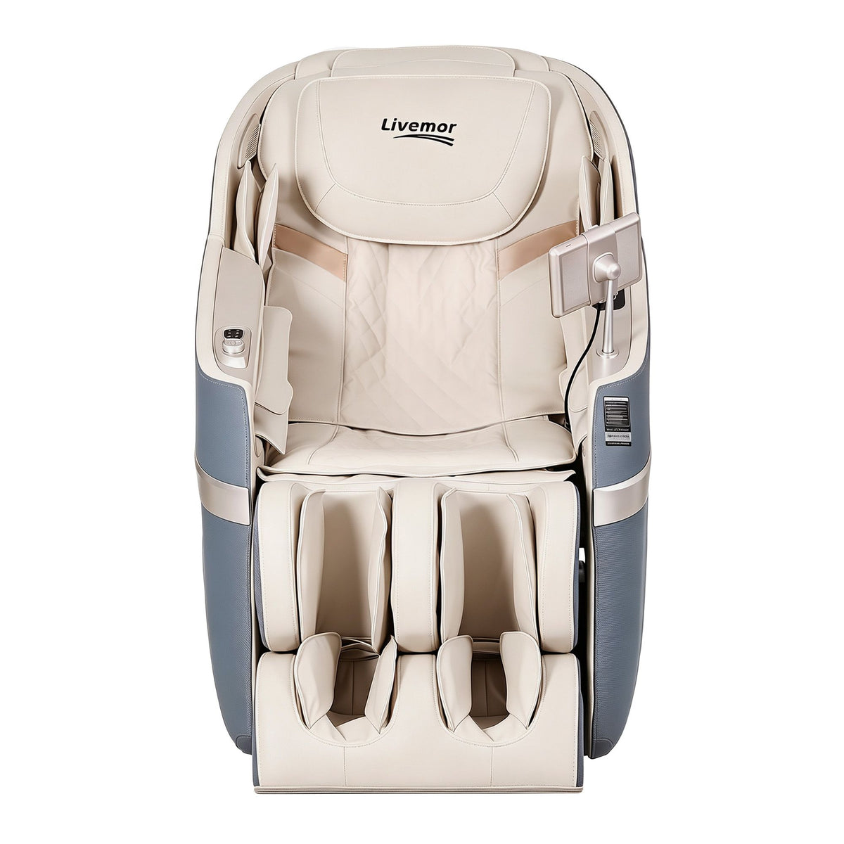 Livemor 4D Massage Chair Electric Recliner Home Massager Gray Sina Livemor
