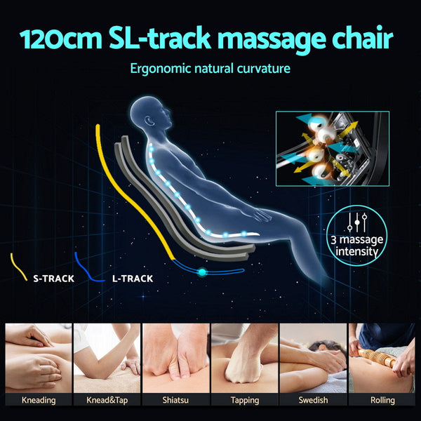 Livemor Massage Chair Electric Recliner Home Massager 3D OLIN Awezingly