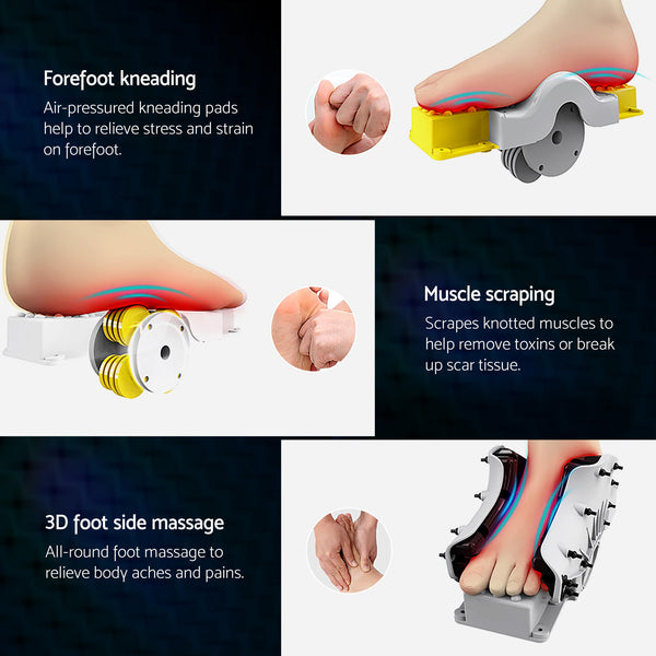 Livemor Full Back Massage Seat Cushion Heating With Kneading Foot Massagers Awezingly