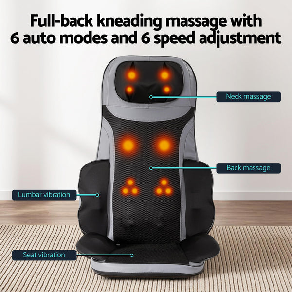 Livemor Full Back Massage Seat Cushion Heating With 360° Foot Massagers Awezingly