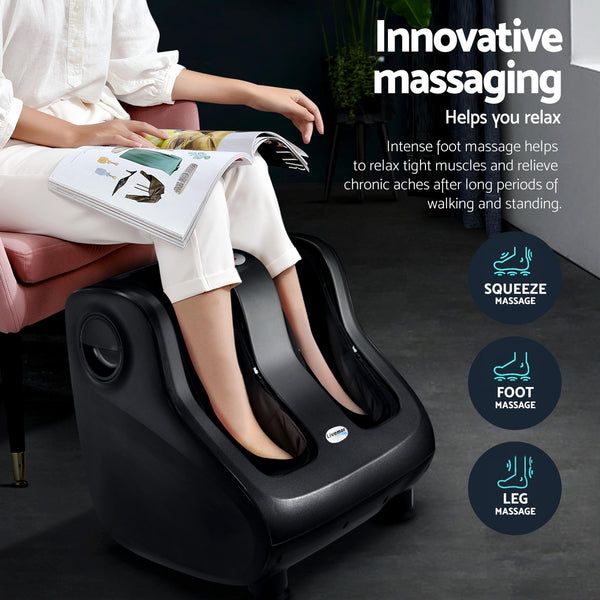 Livemor Full Back Massage Seat Cushion Heating With 360° Foot Massagers Awezingly