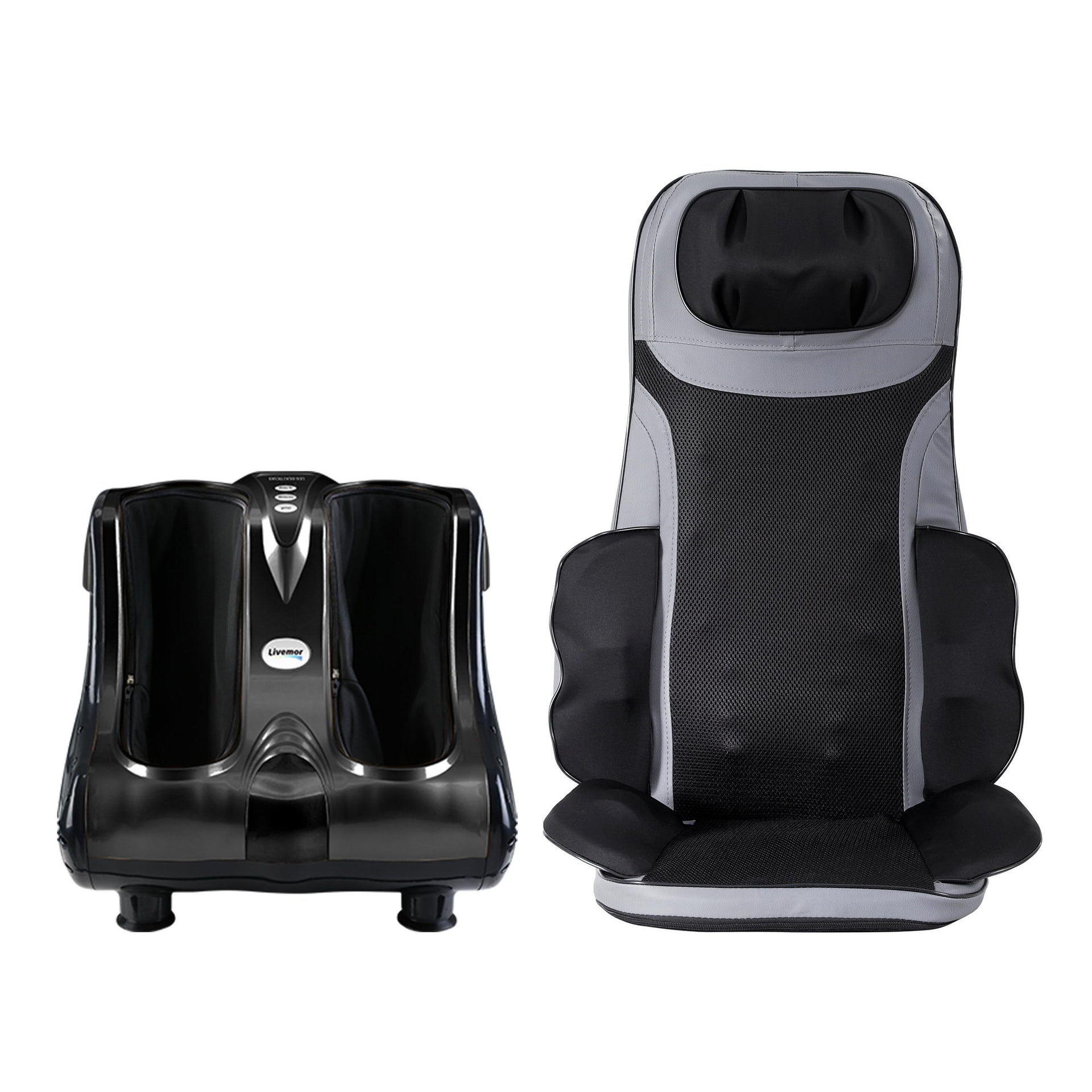 Livemor Massage Cushion Heating Massage Seats With Calf Foot Massager Awezingly