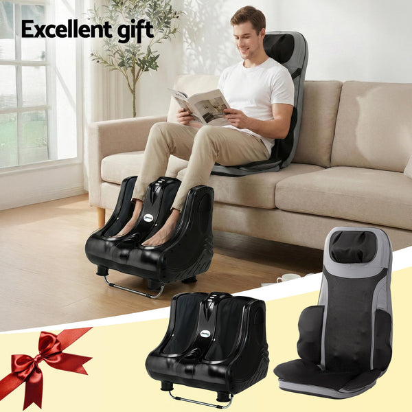 Livemor Massage Cushion Heating Massage Seats With Calf Foot Massager Awezingly