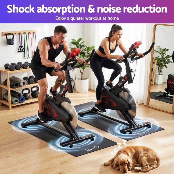 Everfit Exercise Equipment Mat Treadmill Floor Rug Home Gym Fitness Yoga 1.5M Awezingly