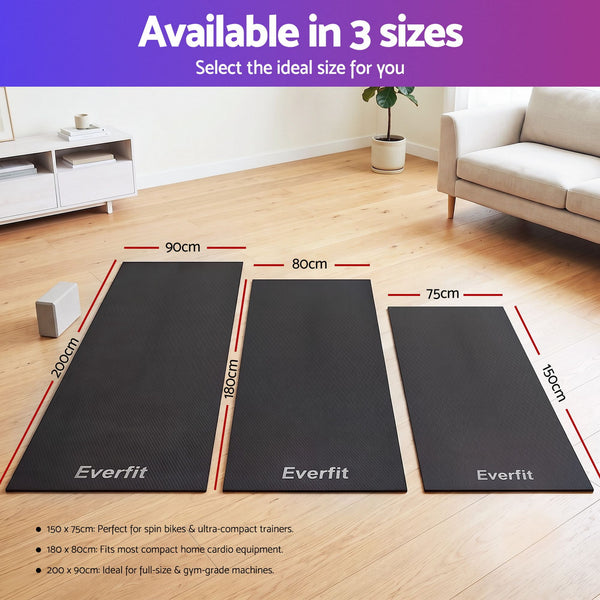 Everfit Exercise Equipment Mat Treadmill Floor Rug Home Gym Fitness Yoga 1.5M Awezingly
