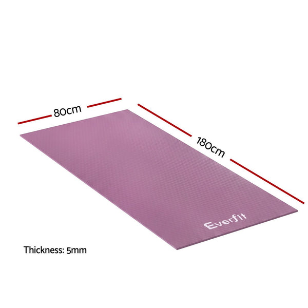 Everfit Exercise Equipment Mat 1.8M Treadmill Floor Rug Home Gym Fitness Purple Awezingly