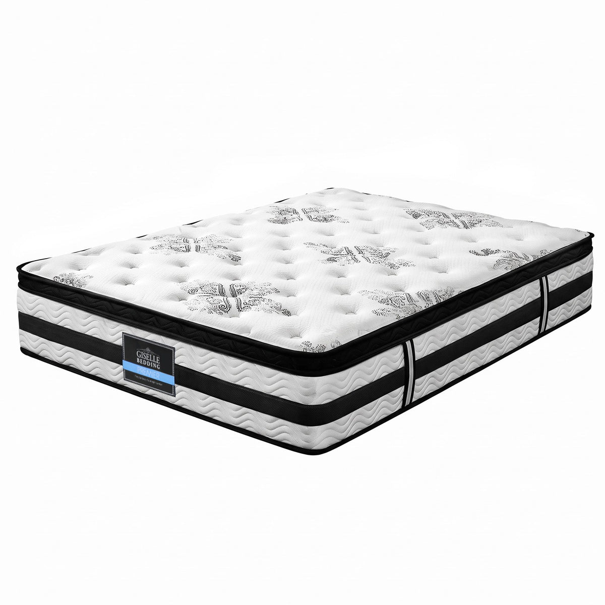 Giselle Bedding Algarve Euro Top Pocket Spring Mattress 34cm Thick King Giselle Bedding