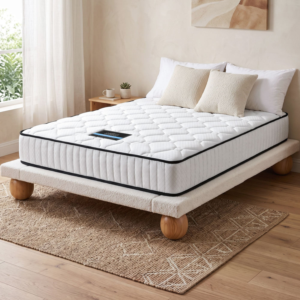Giselle Bedding Peyton Pocket Spring Mattress 21cm Thick Queen Giselle Bedding