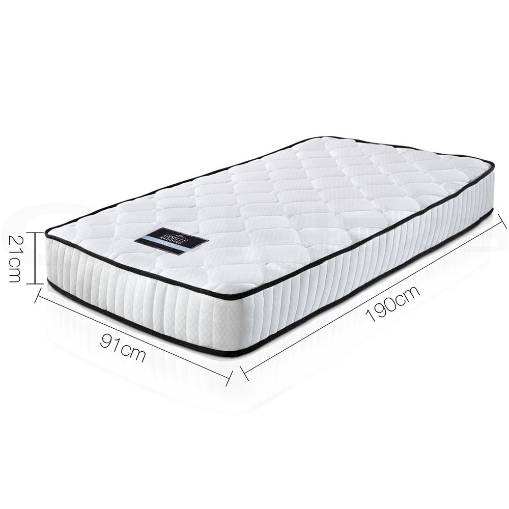 Giselle Bedding Peyton Pocket Spring Mattress 21cm Thick – Single Giselle Bedding
