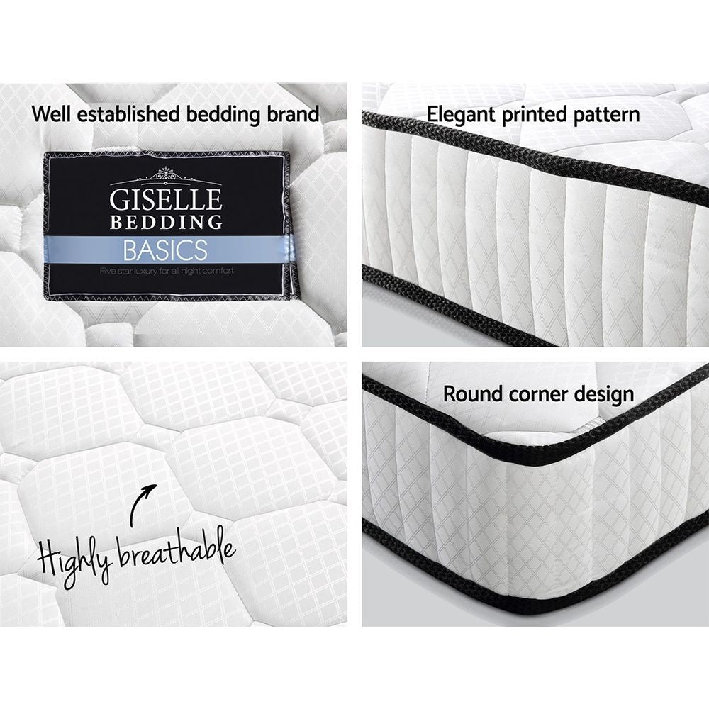Giselle Bedding Peyton Pocket Spring Mattress 21cm Thick – Single Giselle Bedding