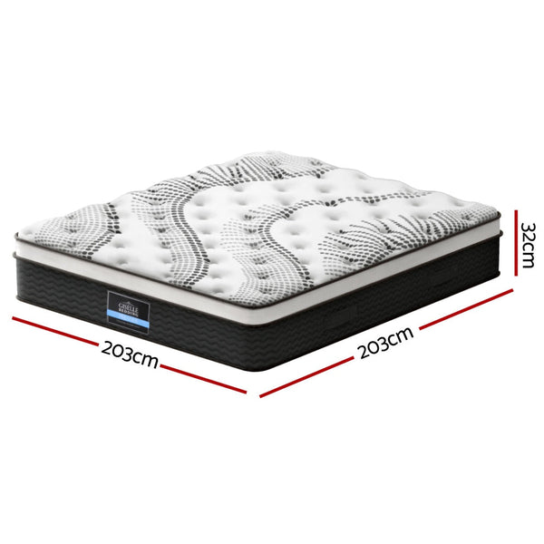 Giselle Bedding 32cm Mattress Euro Top Super King Awezingly