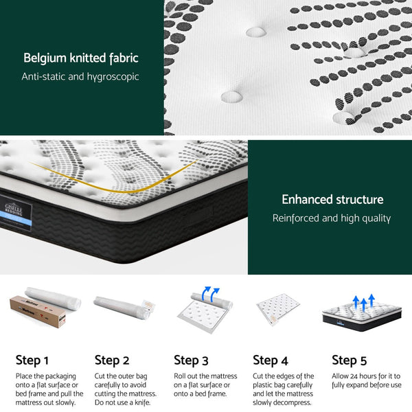 Giselle Bedding 32cm Mattress Euro Top Super King Awezingly