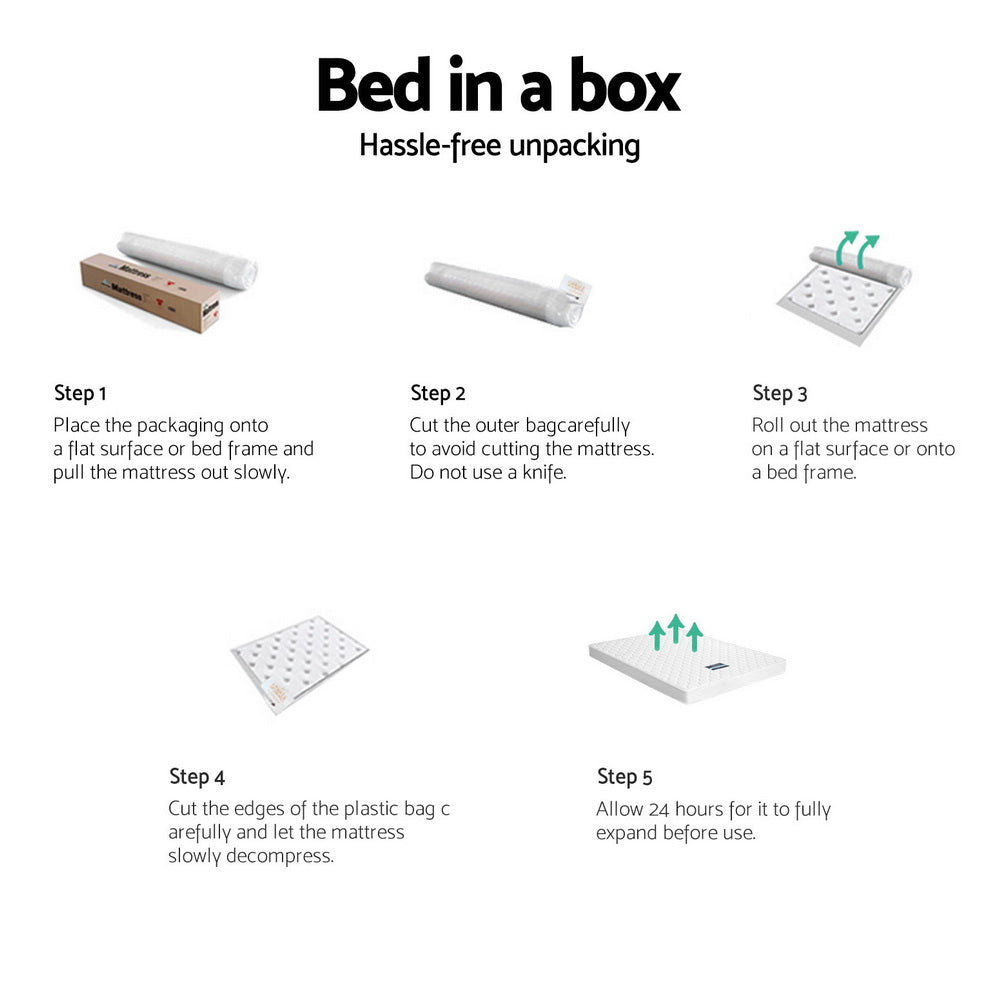 Giselle Bedding 13cm Mattress Tight Top King Single Does Not Apply