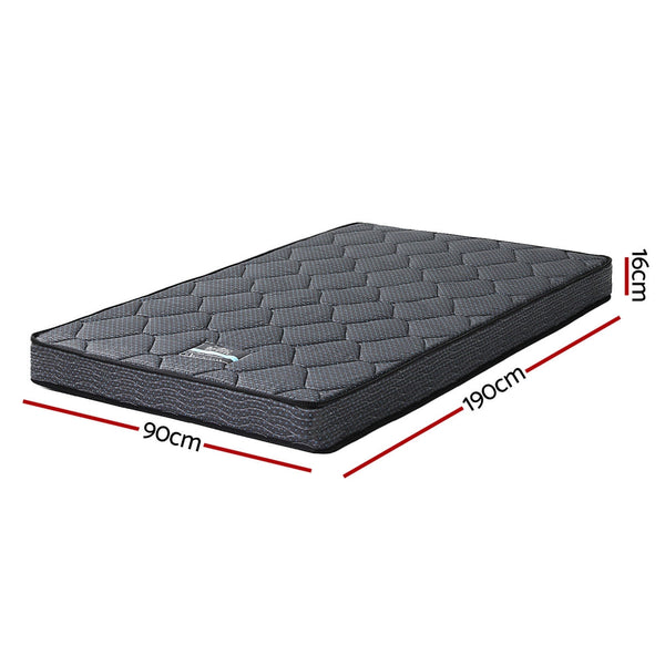 16cm Mattress Giselle Bonnell Spring Single Giselle Bedding