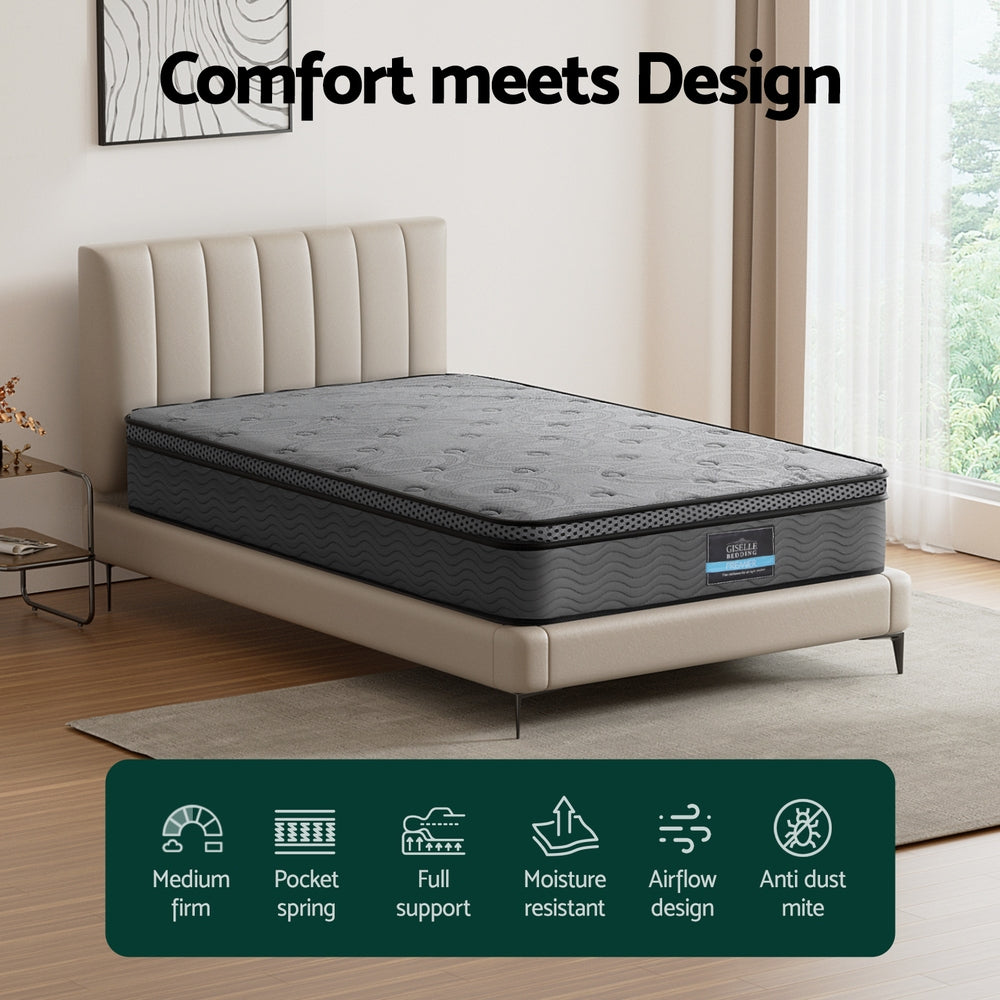26cm Mattress Bed Giselle Single Giselle Bedding