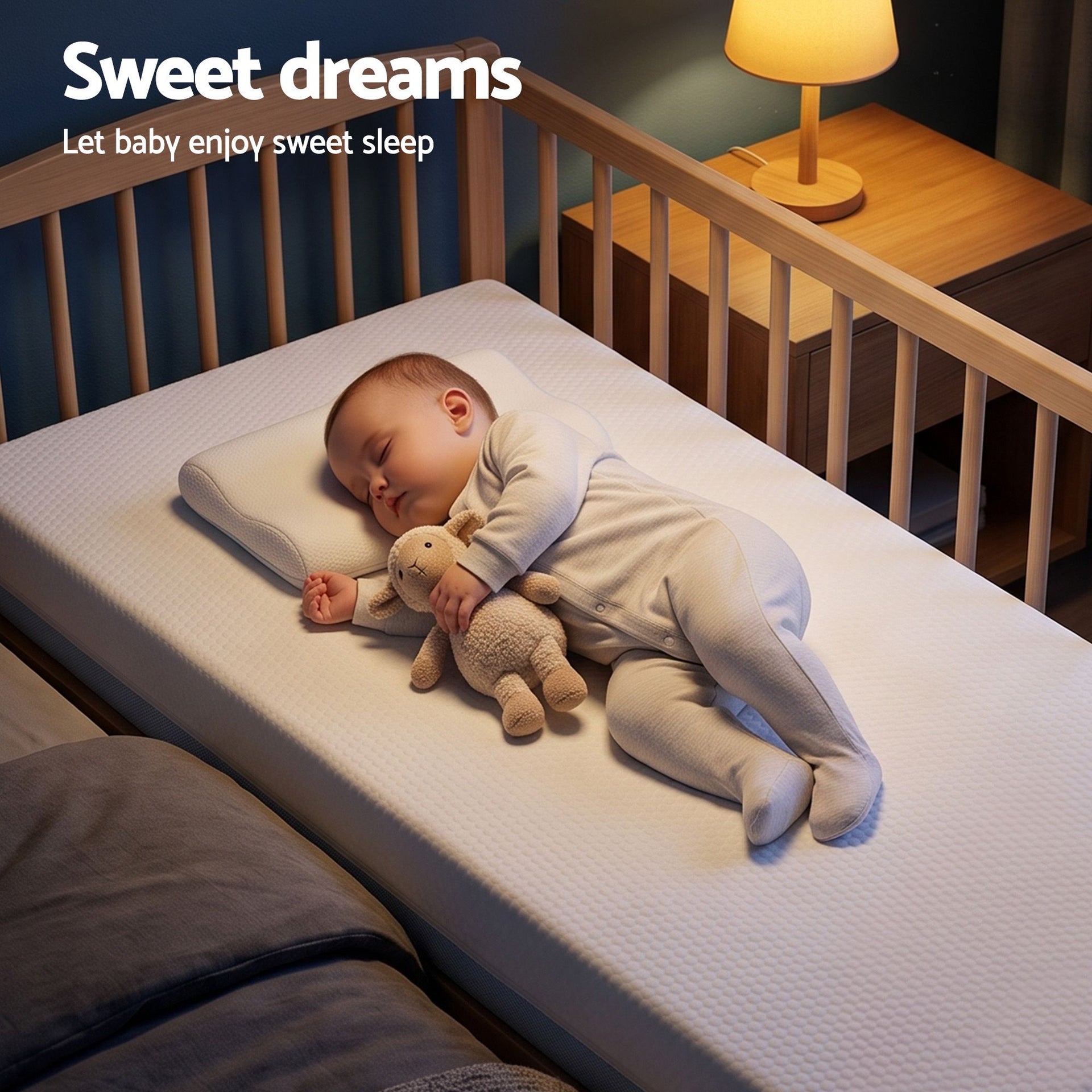Giselle Bedding Cot Mattress, 11cm Thick Baby Mattress with Tencel Cover Giselle Bedding