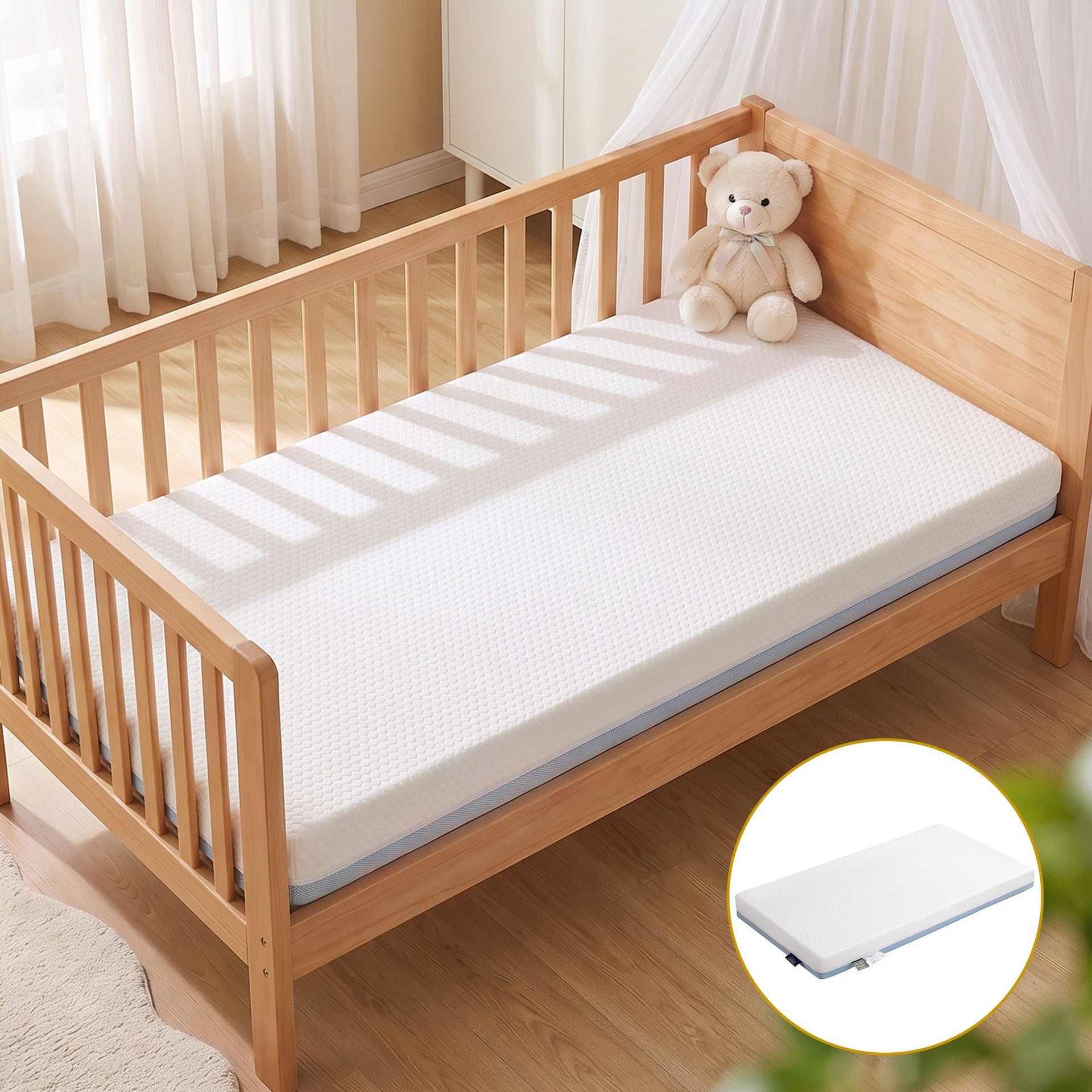 Giselle Bedding Cot Mattress, 11cm Thick Baby Mattress with Tencel Cover Giselle Bedding