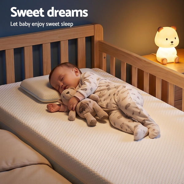 Giselle Bedding 15cm Cot Mattress, 38D Gel Memory Foam Cover Awezingly