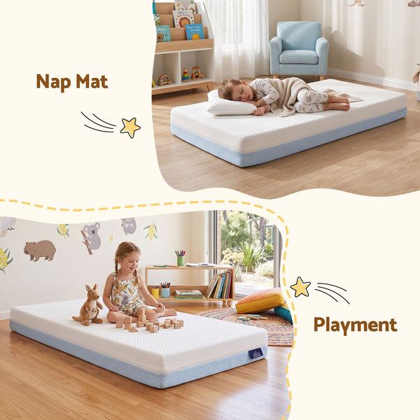 Giselle Bedding 15cm Cot Mattress, 38D Gel Memory Foam Cover Awezingly