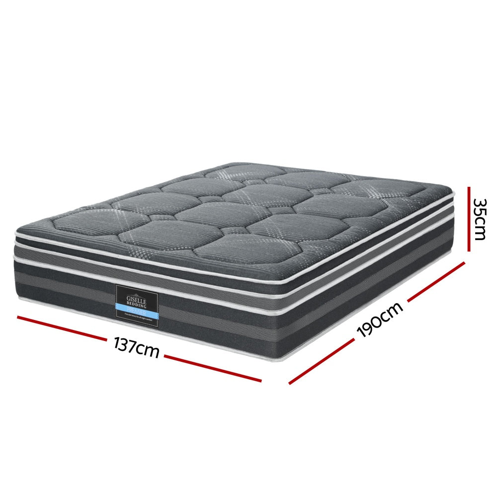 Giselle Bedding 35cm Mattress Bamboo Cover Double Giselle Bedding