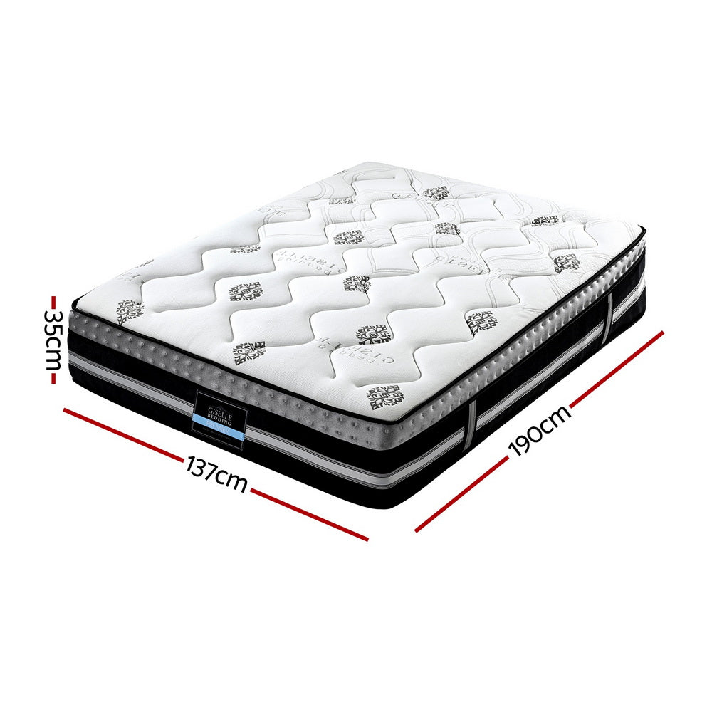 Giselle Bedding Double Mattress 35cm Bed in a Box Pocket Spring Gel Memory Foam Giselle Bedding