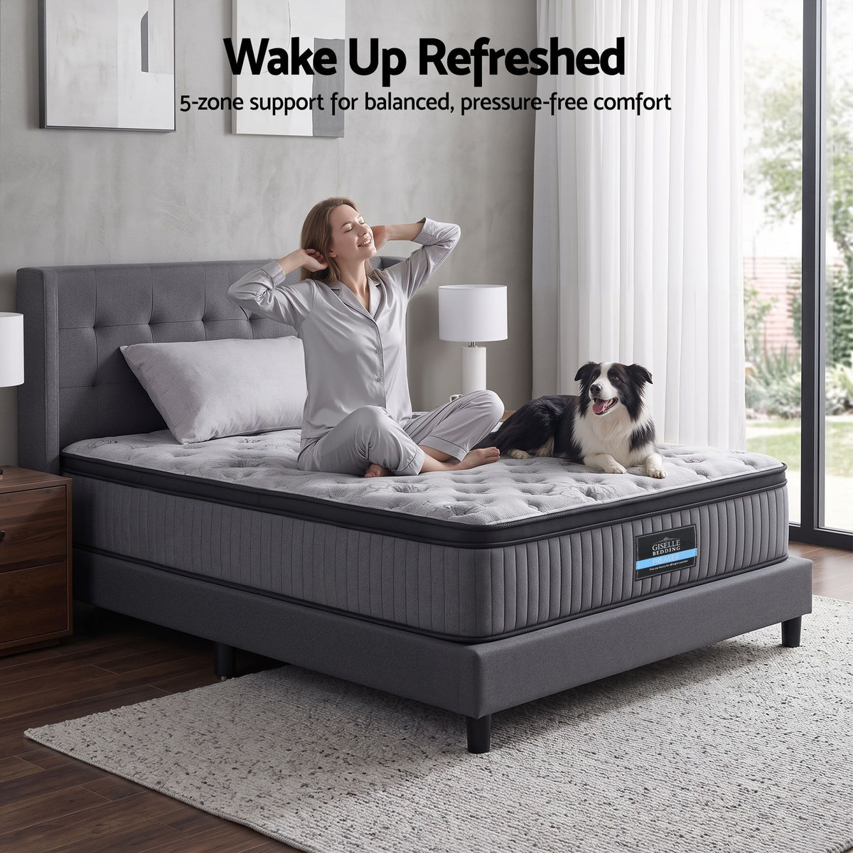 Bed Mattress Giselle 34cm Single Giselle Bedding