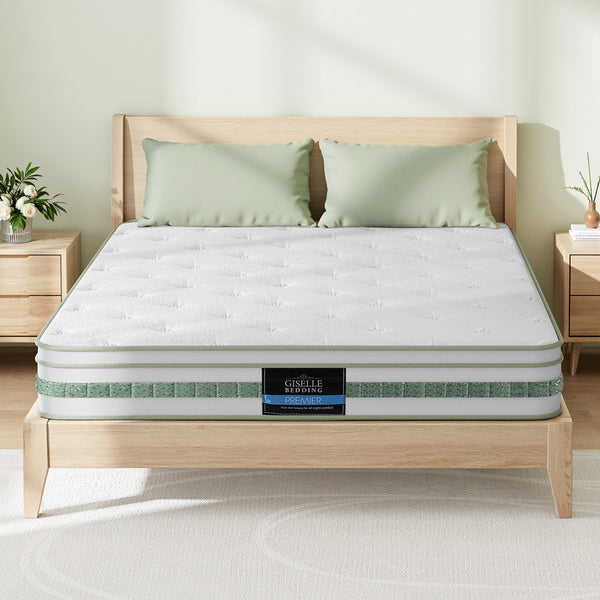 20cm Giselle Mattress Double Green Tea Mattresses Giselle Bedding