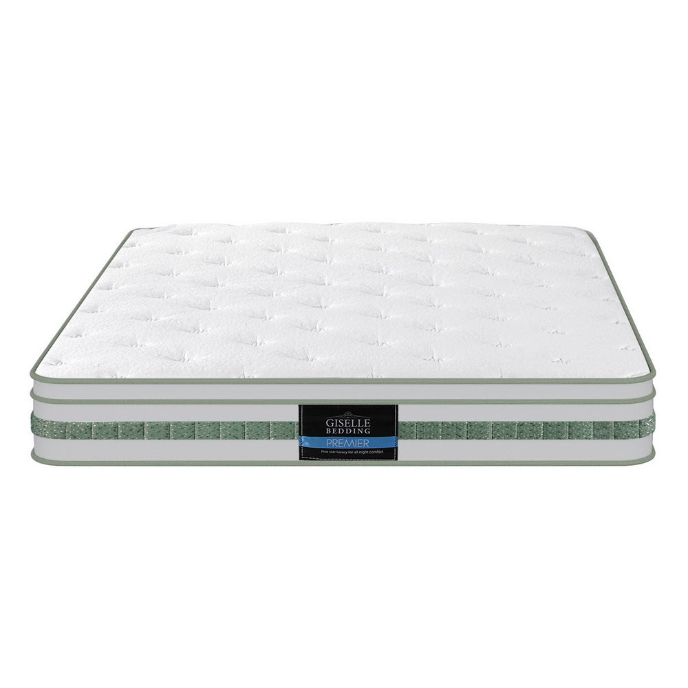 20cm Giselle Mattress King Green Tea Mattresses Giselle Bedding