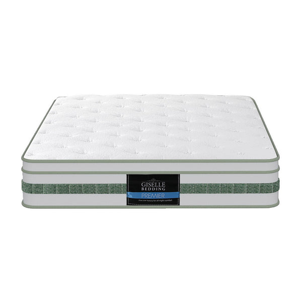 20cm Giselle Mattress Single Green Tea Mattresses Giselle Bedding