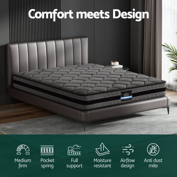 Giselle Bedding 22cm Mattress Medium Firm King Giselle Bedding