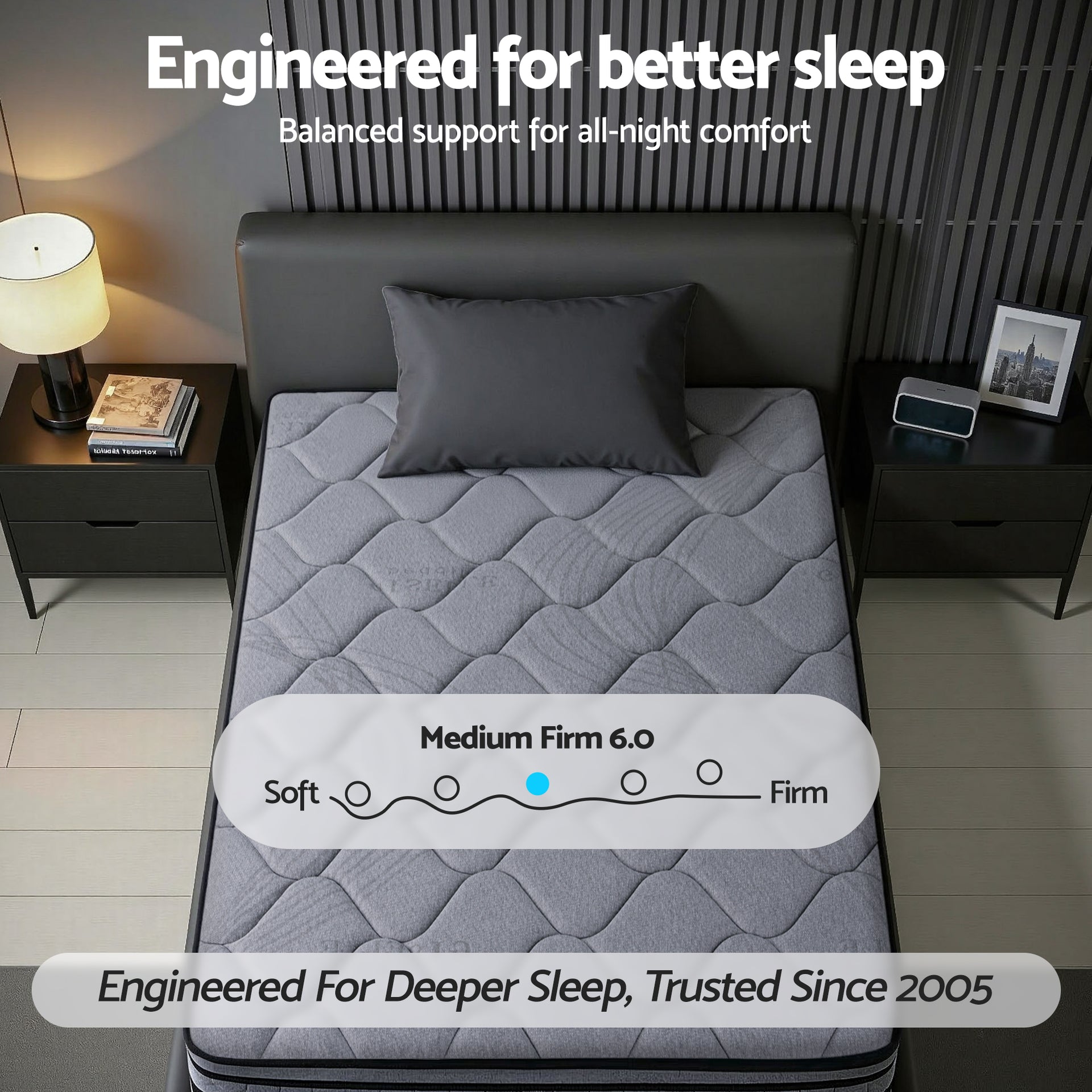 Giselle Bedding 34cm King Single Mattress Hybrid, Pocket Spring Bed Mattress Awezingly