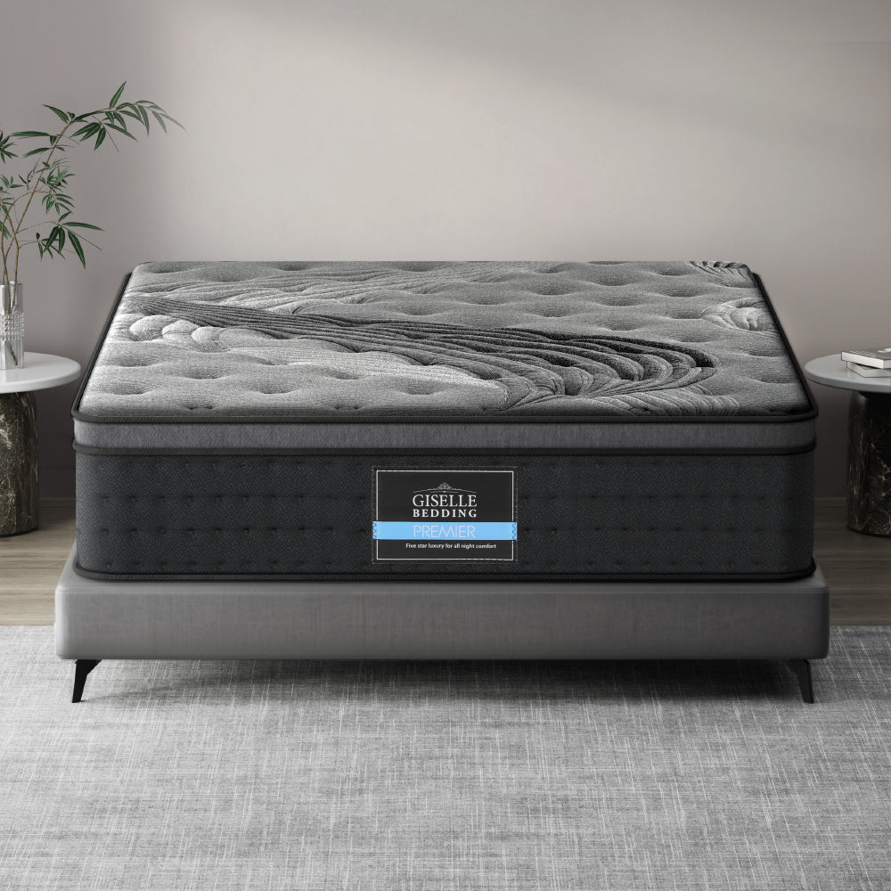 Giselle Bedding Alanya Euro Top Pocket Spring Mattress 34cm Thick – Single Giselle Bedding