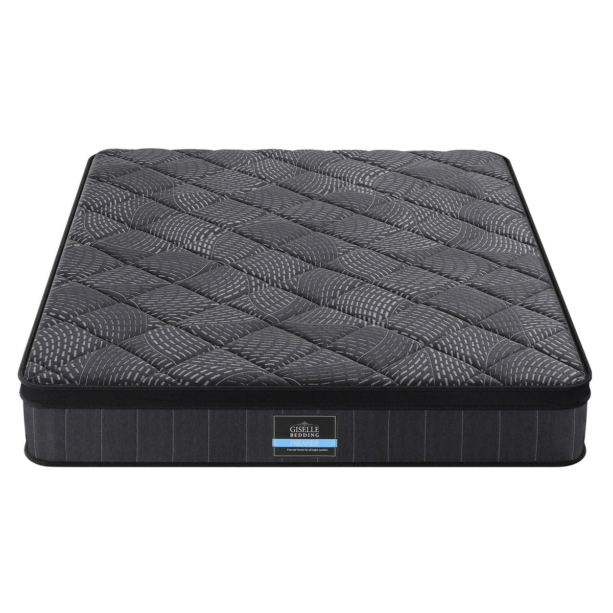 Giselle Bedding Double Mattress 25cm Pocket Spring Latex Euro Top Medium Firm Bed Awezingly